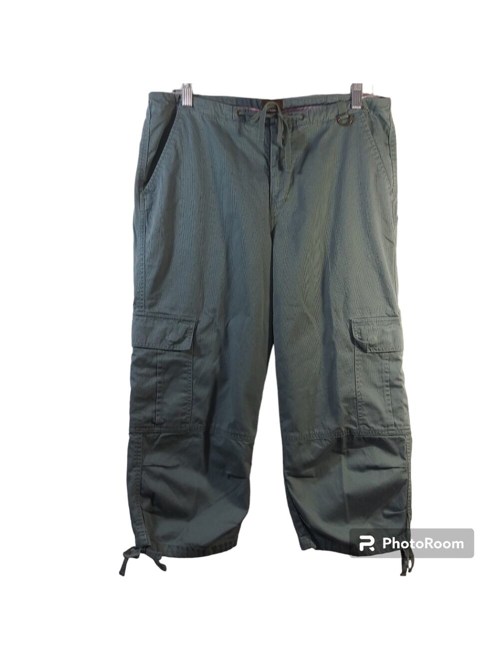 Momento Green Cargo Capri Pants Gorpcore Outdoor Size 12